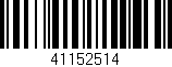 Código de barras (EAN, GTIN, SKU, ISBN): '41152514'