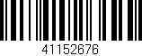 Código de barras (EAN, GTIN, SKU, ISBN): '41152676'