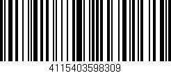 Código de barras (EAN, GTIN, SKU, ISBN): '4115403598309'