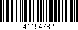 Código de barras (EAN, GTIN, SKU, ISBN): '41154782'