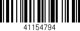 Código de barras (EAN, GTIN, SKU, ISBN): '41154794'
