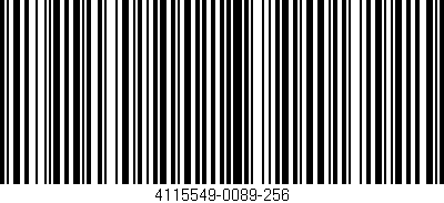 Código de barras (EAN, GTIN, SKU, ISBN): '4115549-0089-256'
