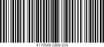 Código de barras (EAN, GTIN, SKU, ISBN): '4115549-2989-334'