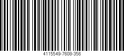 Código de barras (EAN, GTIN, SKU, ISBN): '4115549-7608-356'