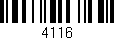 Código de barras (EAN, GTIN, SKU, ISBN): '4116'