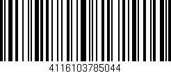 Código de barras (EAN, GTIN, SKU, ISBN): '4116103785044'