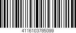 Código de barras (EAN, GTIN, SKU, ISBN): '4116103785099'