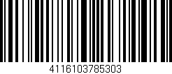Código de barras (EAN, GTIN, SKU, ISBN): '4116103785303'