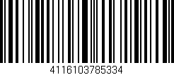 Código de barras (EAN, GTIN, SKU, ISBN): '4116103785334'