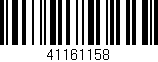 Código de barras (EAN, GTIN, SKU, ISBN): '41161158'