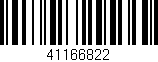 Código de barras (EAN, GTIN, SKU, ISBN): '41166822'