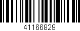 Código de barras (EAN, GTIN, SKU, ISBN): '41166829'