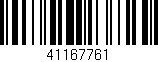 Código de barras (EAN, GTIN, SKU, ISBN): '41167761'