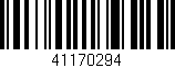Código de barras (EAN, GTIN, SKU, ISBN): '41170294'
