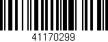 Código de barras (EAN, GTIN, SKU, ISBN): '41170299'