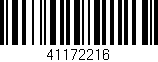 Código de barras (EAN, GTIN, SKU, ISBN): '41172216'