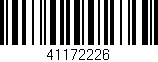 Código de barras (EAN, GTIN, SKU, ISBN): '41172226'