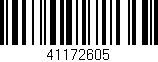 Código de barras (EAN, GTIN, SKU, ISBN): '41172605'