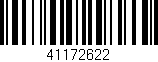 Código de barras (EAN, GTIN, SKU, ISBN): '41172622'