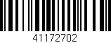 Código de barras (EAN, GTIN, SKU, ISBN): '41172702'