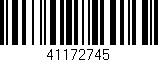 Código de barras (EAN, GTIN, SKU, ISBN): '41172745'