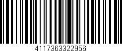 Código de barras (EAN, GTIN, SKU, ISBN): '4117363322956'