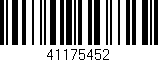 Código de barras (EAN, GTIN, SKU, ISBN): '41175452'