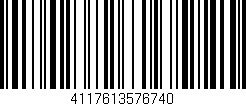Código de barras (EAN, GTIN, SKU, ISBN): '4117613576740'
