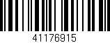 Código de barras (EAN, GTIN, SKU, ISBN): '41176915'
