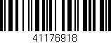 Código de barras (EAN, GTIN, SKU, ISBN): '41176918'