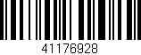 Código de barras (EAN, GTIN, SKU, ISBN): '41176928'