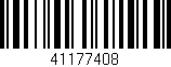 Código de barras (EAN, GTIN, SKU, ISBN): '41177408'