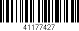 Código de barras (EAN, GTIN, SKU, ISBN): '41177427'