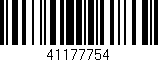 Código de barras (EAN, GTIN, SKU, ISBN): '41177754'