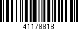 Código de barras (EAN, GTIN, SKU, ISBN): '41178818'