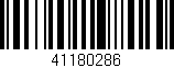 Código de barras (EAN, GTIN, SKU, ISBN): '41180286'