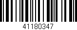 Código de barras (EAN, GTIN, SKU, ISBN): '41180347'