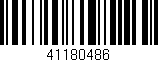 Código de barras (EAN, GTIN, SKU, ISBN): '41180486'