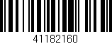 Código de barras (EAN, GTIN, SKU, ISBN): '41182160'