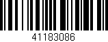 Código de barras (EAN, GTIN, SKU, ISBN): '41183086'