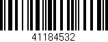Código de barras (EAN, GTIN, SKU, ISBN): '41184532'