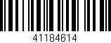 Código de barras (EAN, GTIN, SKU, ISBN): '41184614'