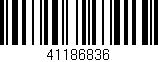 Código de barras (EAN, GTIN, SKU, ISBN): '41186836'