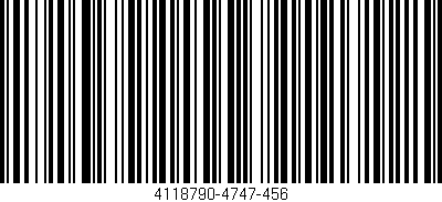 Código de barras (EAN, GTIN, SKU, ISBN): '4118790-4747-456'