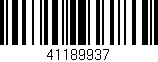 Código de barras (EAN, GTIN, SKU, ISBN): '41189937'