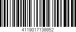 Código de barras (EAN, GTIN, SKU, ISBN): '4119017138852'