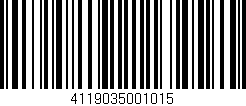 Código de barras (EAN, GTIN, SKU, ISBN): '4119035001015'