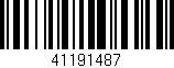Código de barras (EAN, GTIN, SKU, ISBN): '41191487'