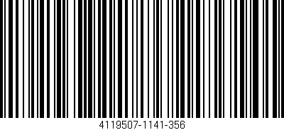 Código de barras (EAN, GTIN, SKU, ISBN): '4119507-1141-356'