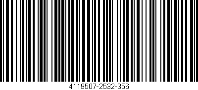 Código de barras (EAN, GTIN, SKU, ISBN): '4119507-2532-356'